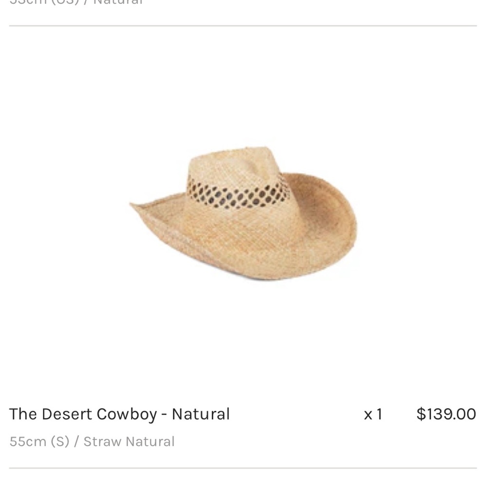Lack Of Color Tan Woven Hat